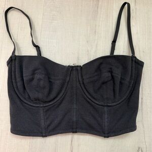 Skims Black Longline Bustier Bralette
